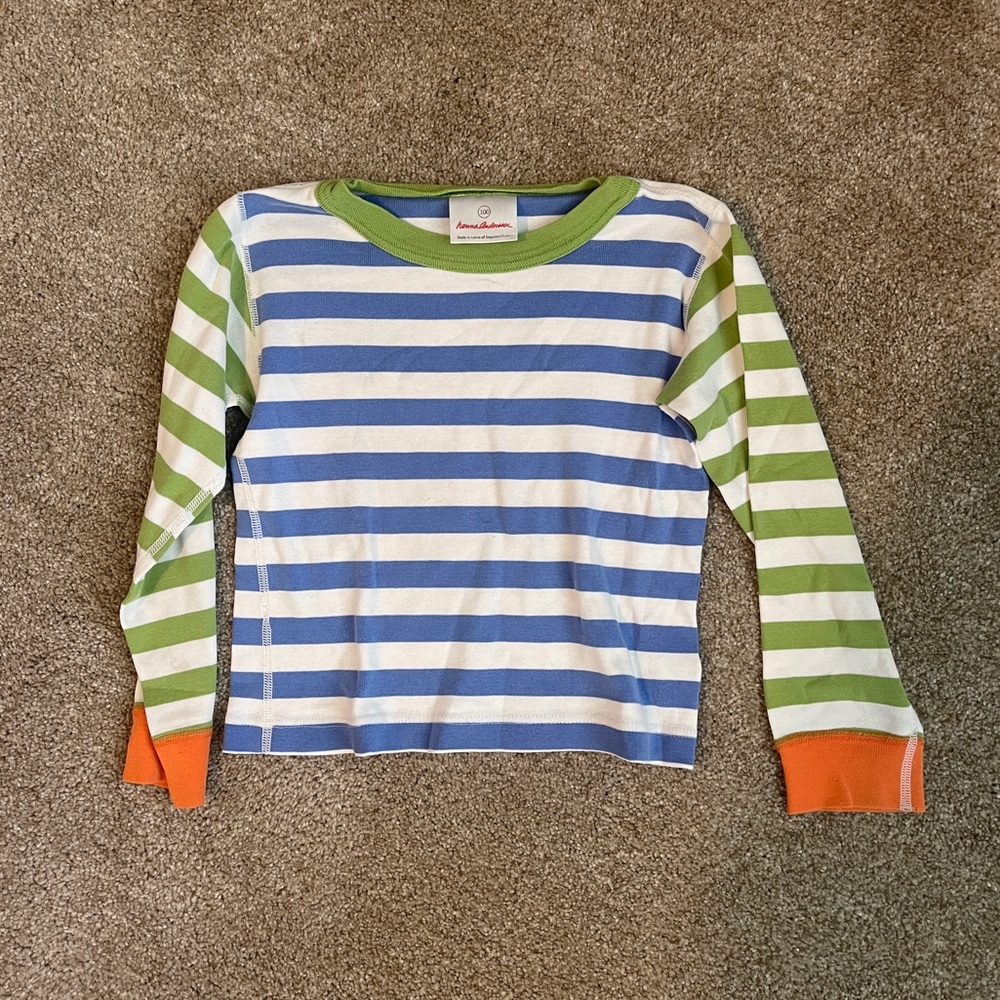 Hanna Andersson Long John Striped Pajama Top